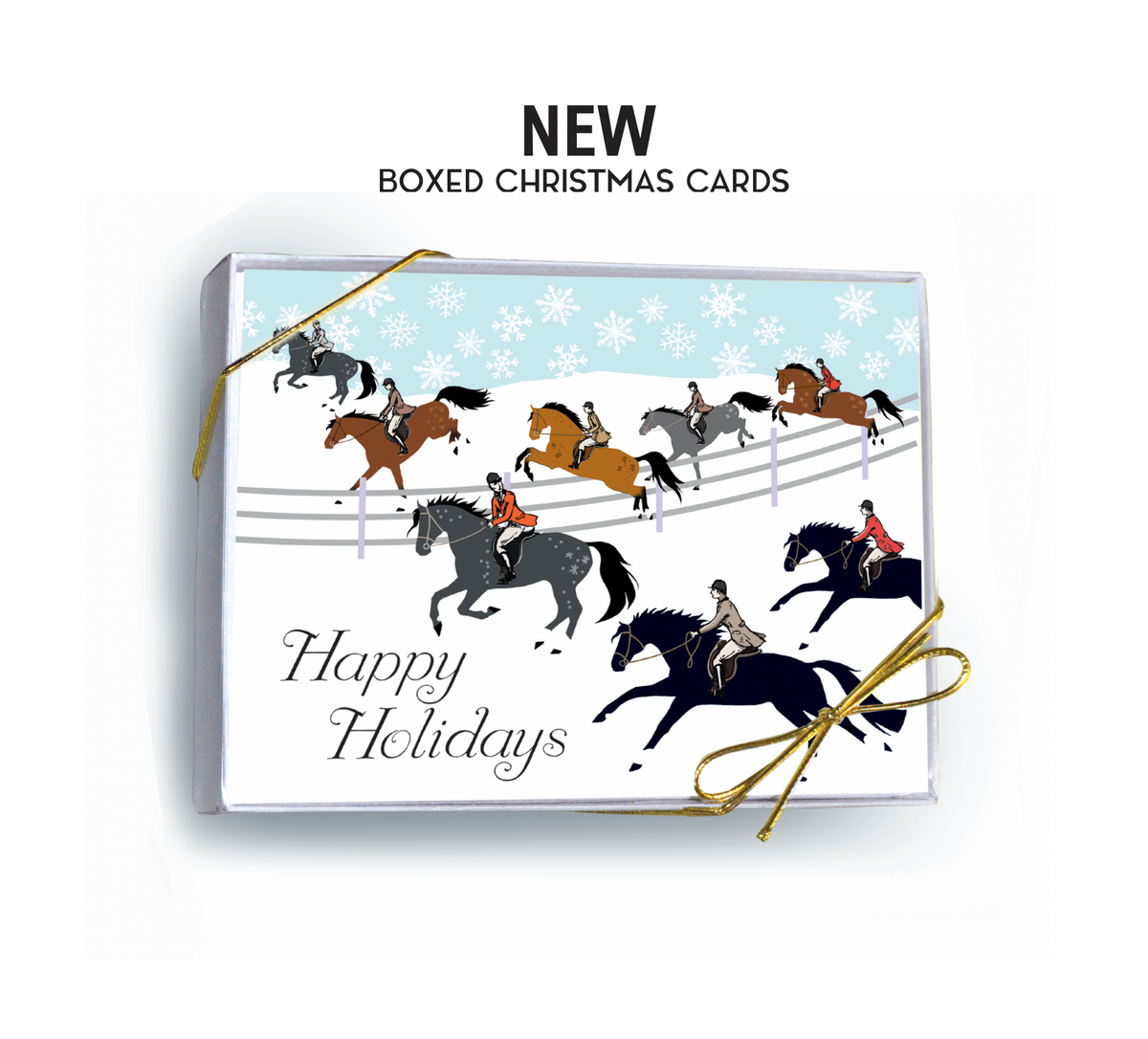 Horse Boxed Christmas Cards | Fox Hunt | 8 Holiday