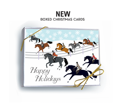 Horse Boxed Christmas Cards | Fox Hunt | 8 Holiday