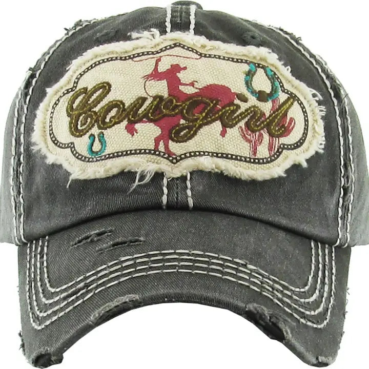 Cowgirl Washed Vintage Cap