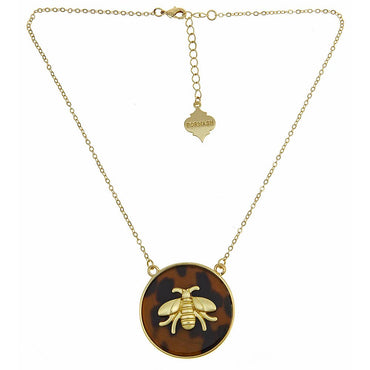 Short Tortoise Shell Icon Necklace