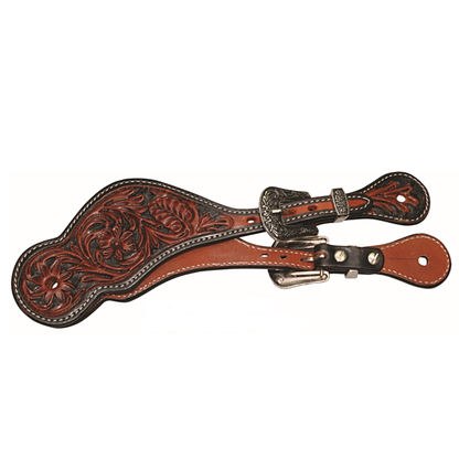 Western Leather Spur Straps - Roanoke