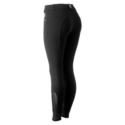 Equinavia Astrid Womens Silicone Full Seat Breeches - Black/Dusty Blue