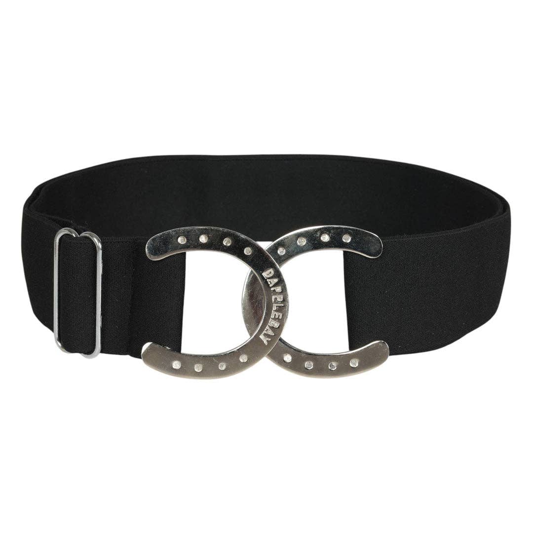 Dapplebay Horse Shoe Elastic Belt - Black