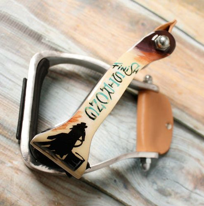 Showman Barrel Racer print stirrup