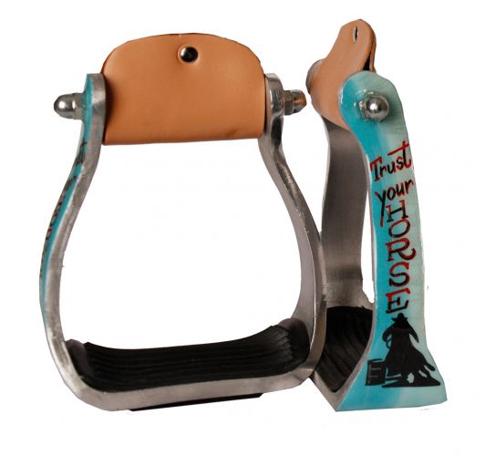 Showman Barrel Racer print stirrup