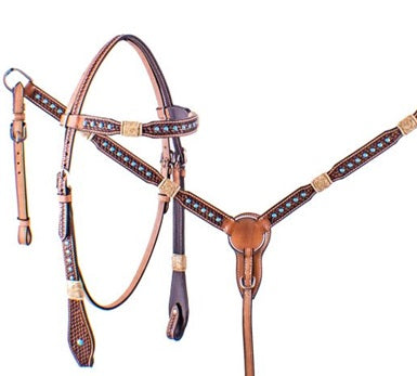 Rawhide Braided w/ Turq HS&BC