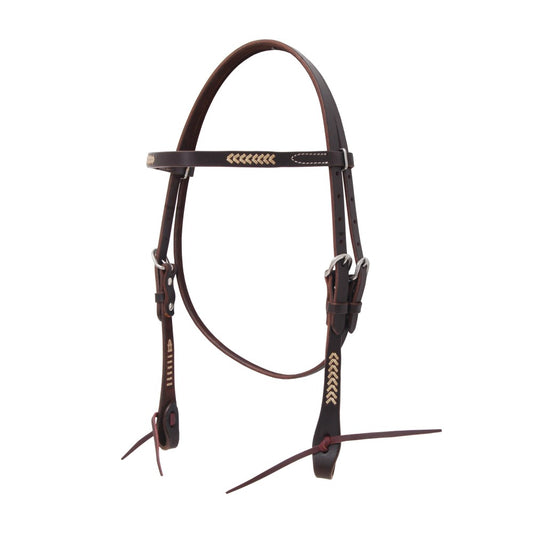 Sonoma Browband Headstall w/ Rawhide Weaving