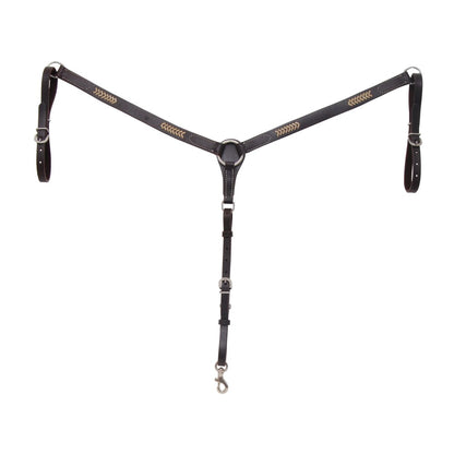 Sonoma 1″ Breast Collar w/ Rawhide Weaving