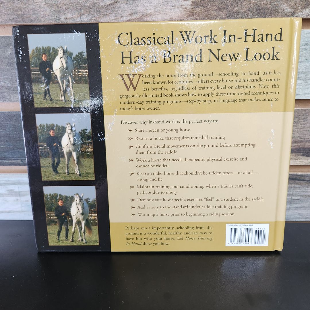 USED  "Horse Training In-Hand" by Ellen Schuthof-Lesmiester & Kip Mistral