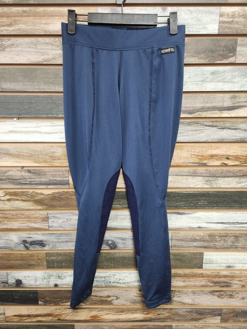 USED Kerrits Knee Patch English Breeches Medium Blue