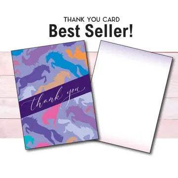 Horse Thank You Greeting Card