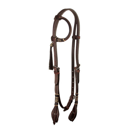 Headstall 1 Ear w/Horse Hair Tassle + Throat Latch