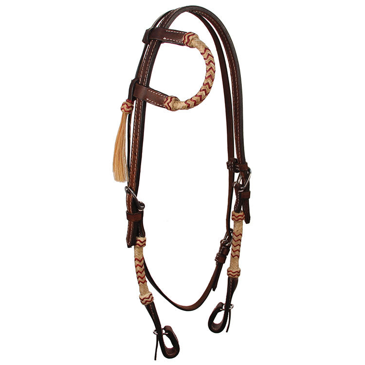Headstall 1 Ear w/Natural Round Rawhide