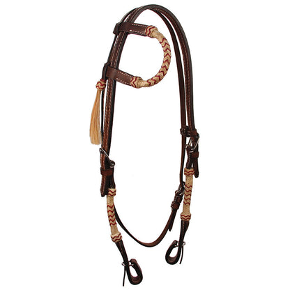 Headstall 1 Ear w/Natural Round Rawhide