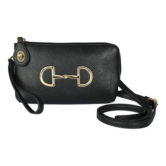 Lila Vintage Snaffle Bit Clutch Crossbody Bag