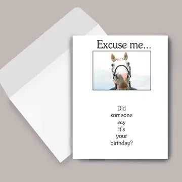Horse Greeting Birthday Card