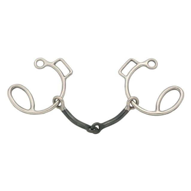 Tough1 Six Cheek Sweet Iron Snaffle - 5 1/2"