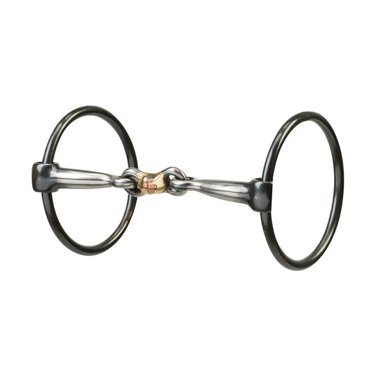 Ring Snaffle Bit with 5" Sweet Iron Dogbone Mouth