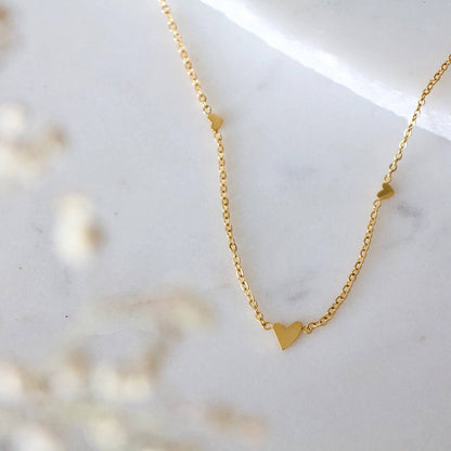 Triple Heart Necklace Necklace