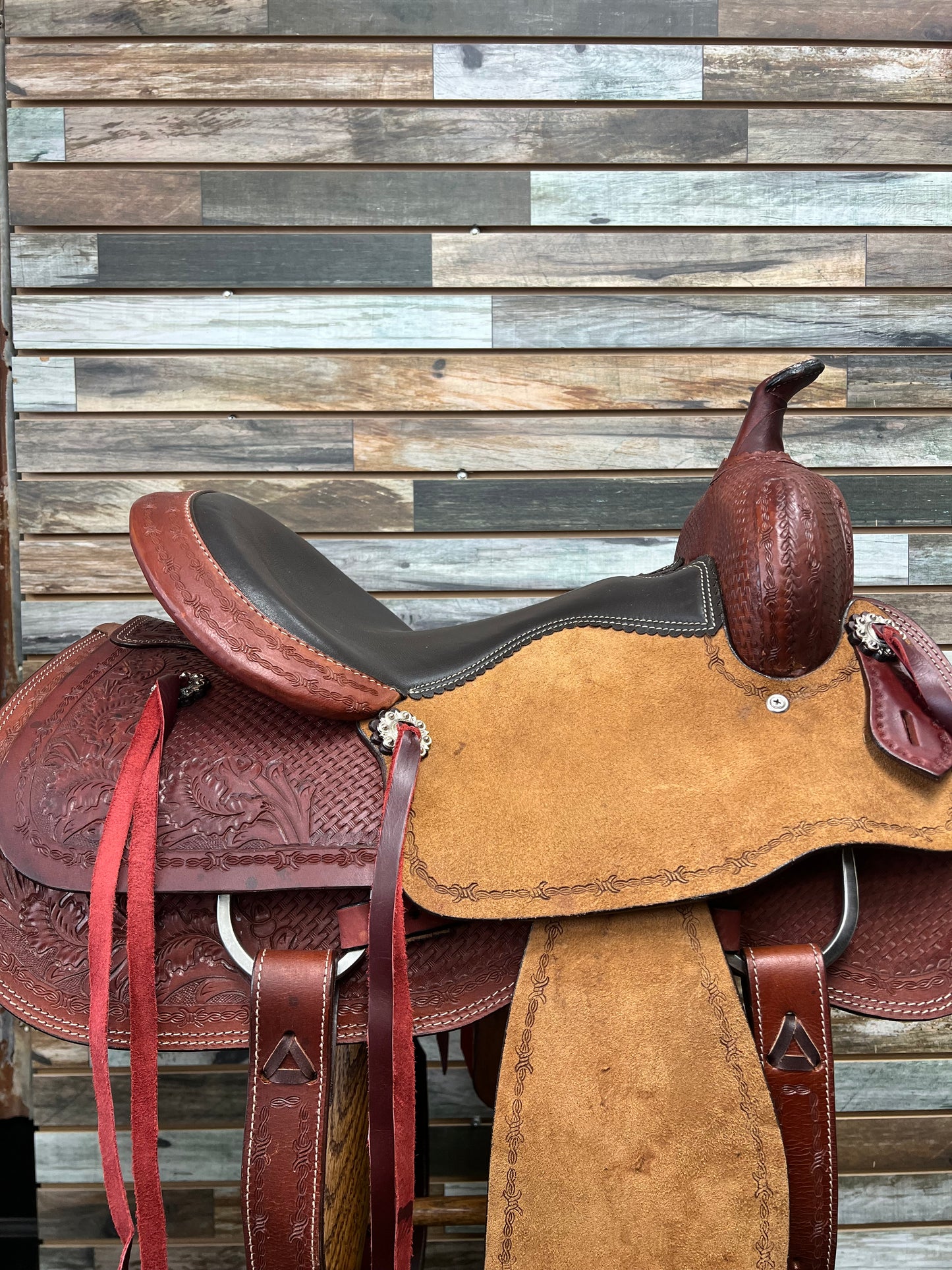 15" Silver Royal Red Rock All Around Ranch Saddle