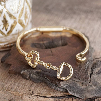 Rider’s Curve – Hinged Horse Bit Bracelet