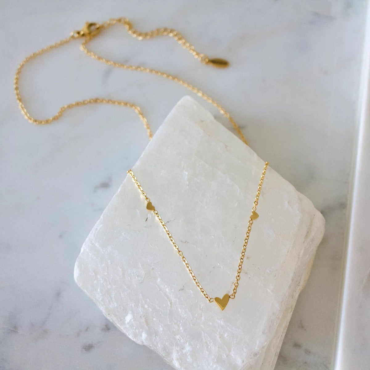 Triple Heart Necklace Necklace