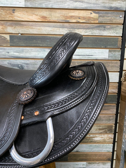 HR Black Flex Trail Saddle 16"