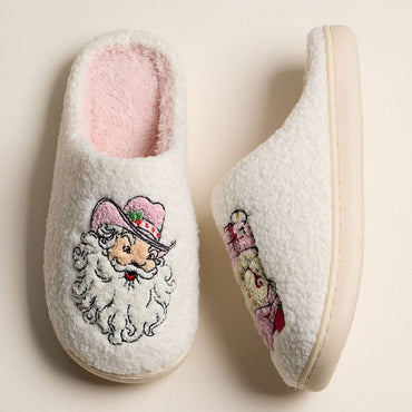 Santa Cowboy Boot Indoor Slippers