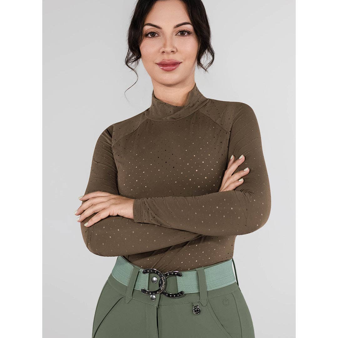 Dapplebay Aircut Mock Neck LS Top