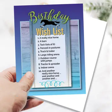Horse Greeting Birthday Card