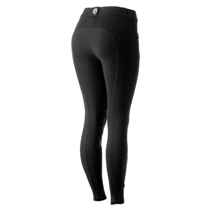Equinavia Astrid Womens Silicone Full Seat Breeches - Black/Dusty Blue