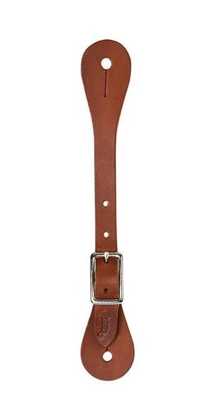 Weaver Single-Ply Ladies' Brown Latigo Leather Spur Straps