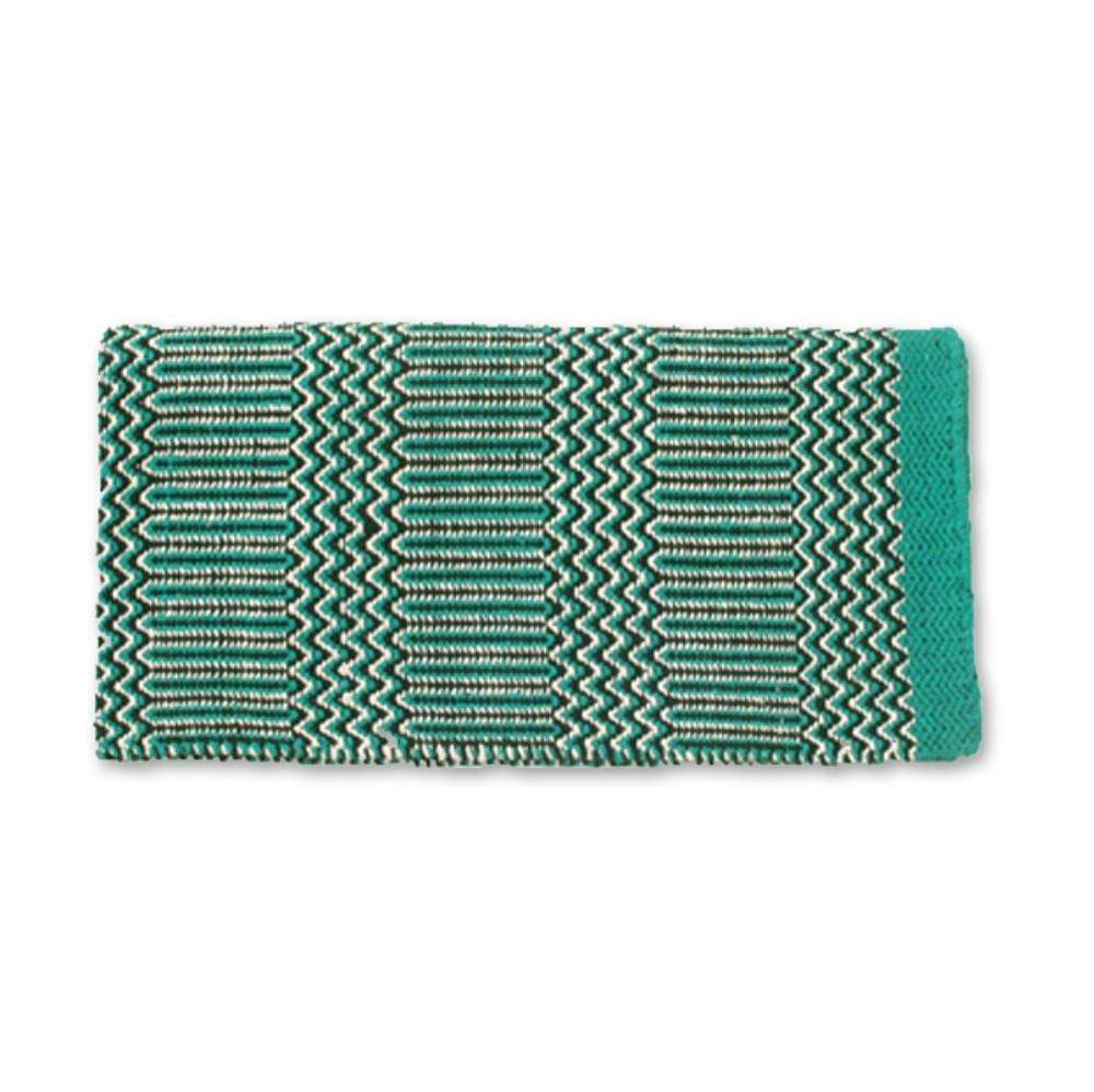 Teal Double Weave 32x64 Acrylic Blend Saddle Blanket