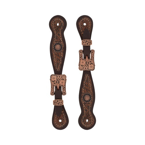 Western Floral Ladies' Spur Straps