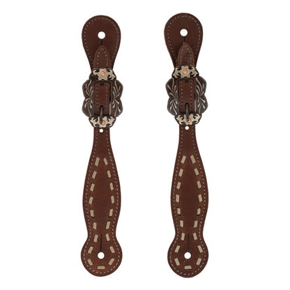 Buckstitch Spur Straps, Oiled Hermann Oak®, Dusk Collection, Ladies'