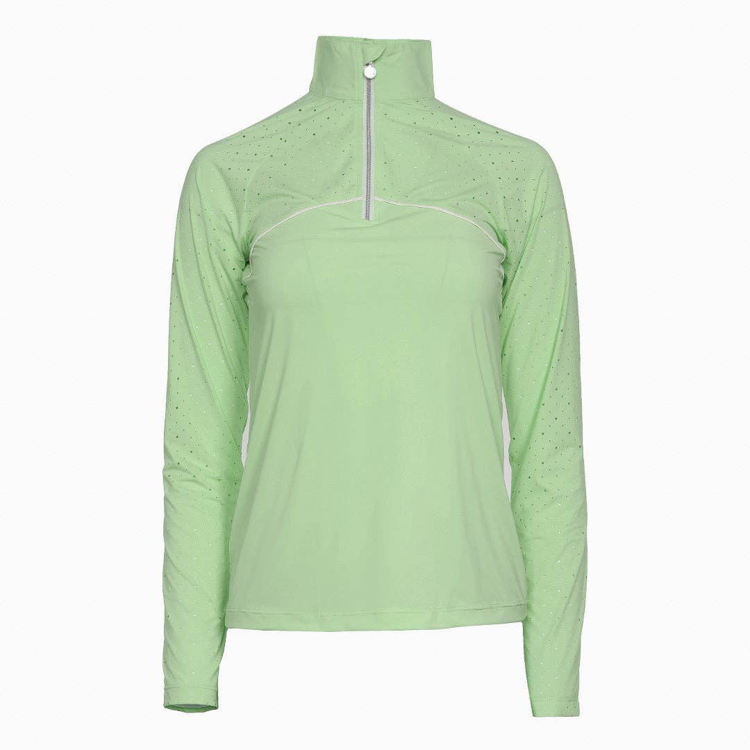Dapplebay Lady 1/4 Zip Aircut LS Riding Top