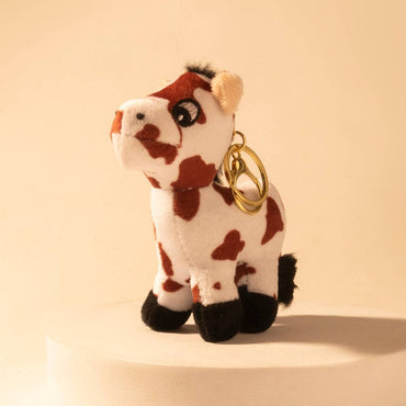 Little Pinto Bag Charm in Ivory Spot