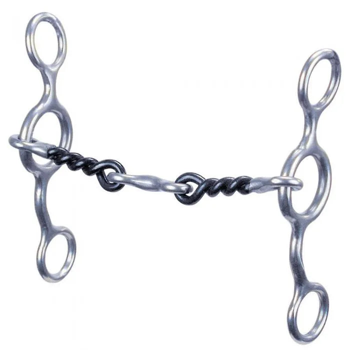 Bit Junior Cowhorse Twisted Sweet Iron Dog Bone Snaffle