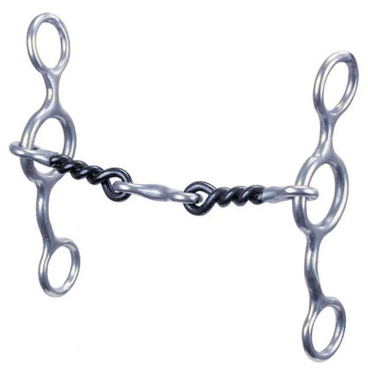 Bit Junior Cowhorse Twisted Sweet Iron Dog Bone Snaffle