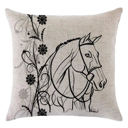 Noble Pony - Linen Pillow