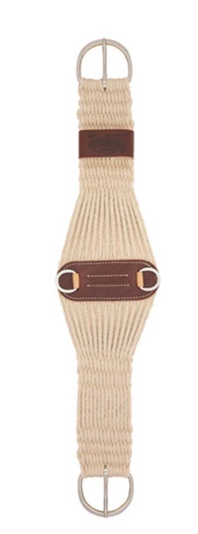 100% Mohair 27-Strand Roper Cinch, Natural