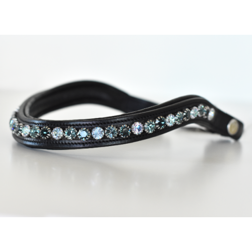 Browband with quick snap and Preciosa crystals