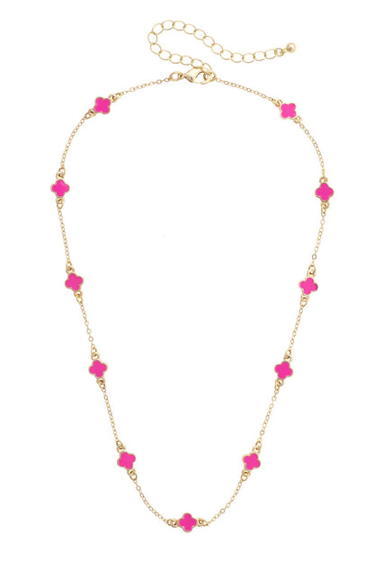 Margaret Dainty Clover Necklace
