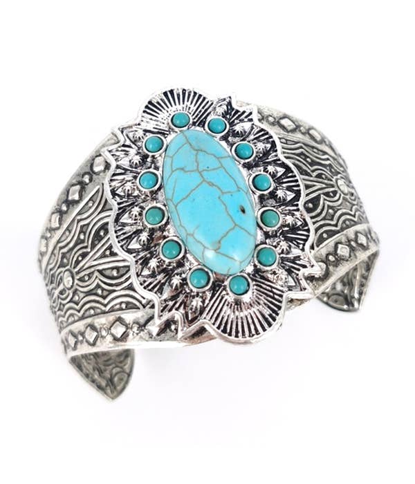 ( Q503 )  TURQUOISE BANGLE BRACELET