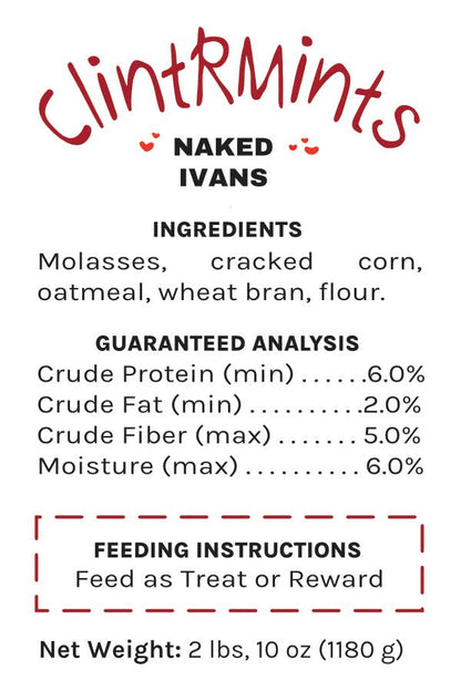 ClintRMint Horse Treats Naked Ivan Flavor