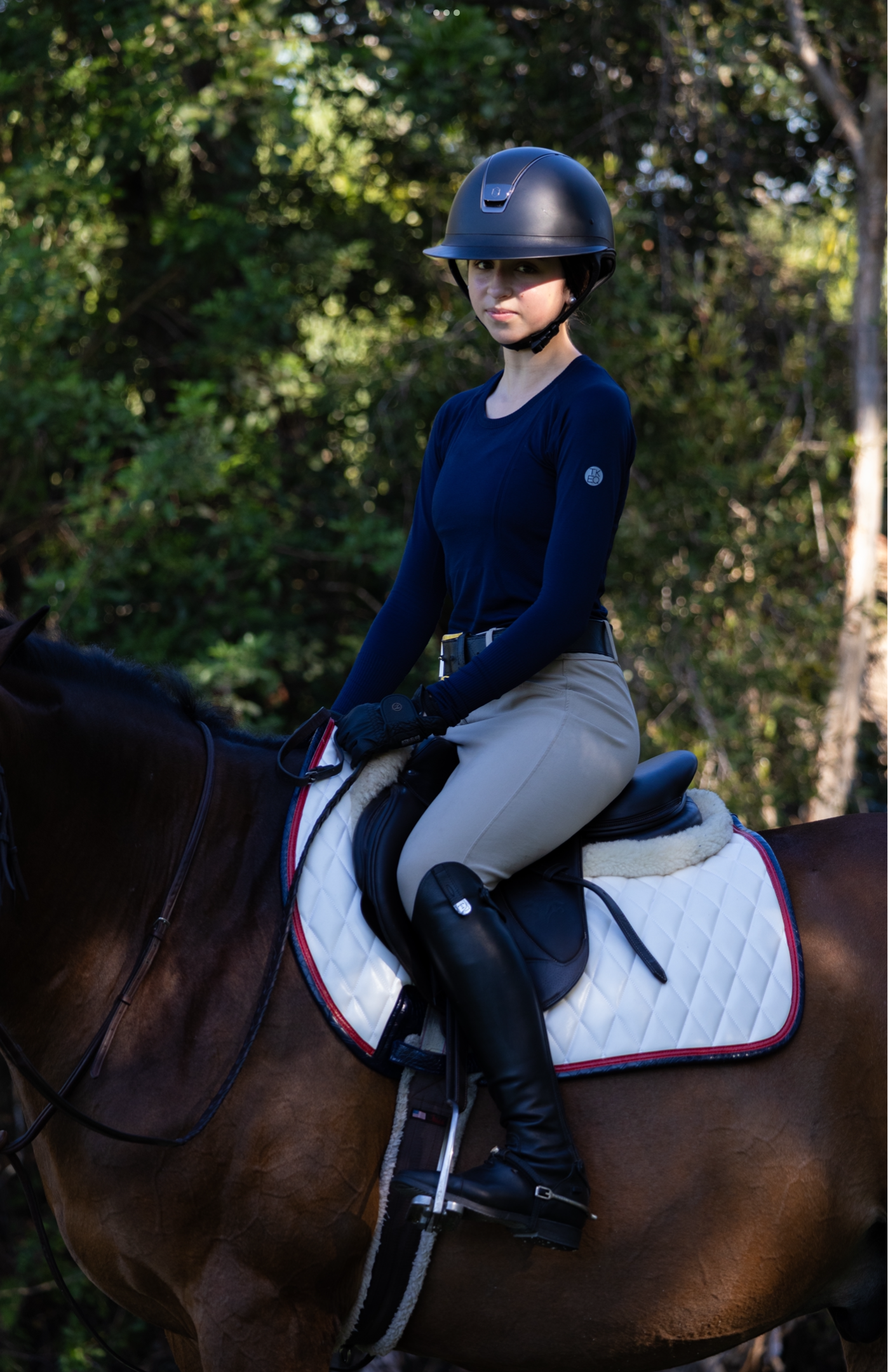 Jump Saddle Pad | White