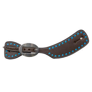 Professional’s Choice Spur Strap – Turquoise Backstitch