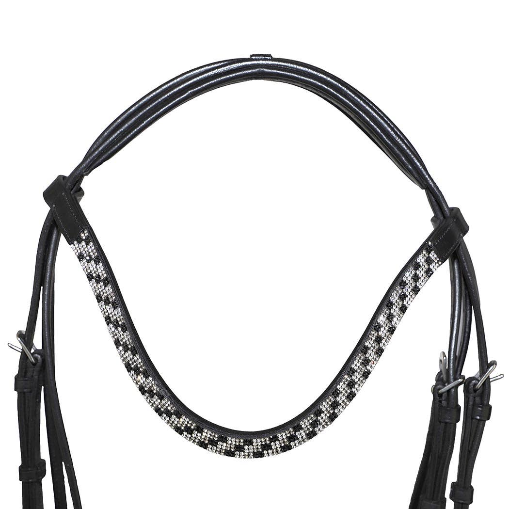 Bonn Crank - Leather Dressage Horse Bridle With Flash