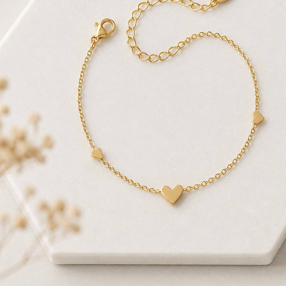 Triple Heart Bracelet