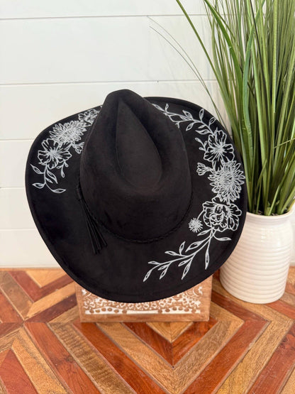 Floral Print Cowboy Hat